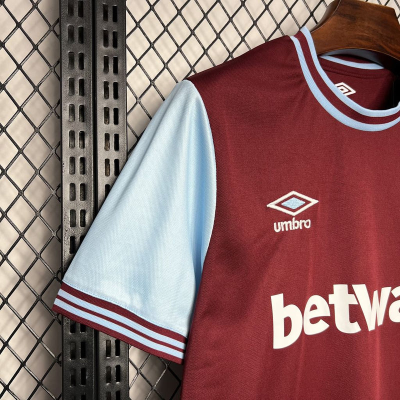 Camisa West Ham I 24/25 Torcedor Umbro Masculino
