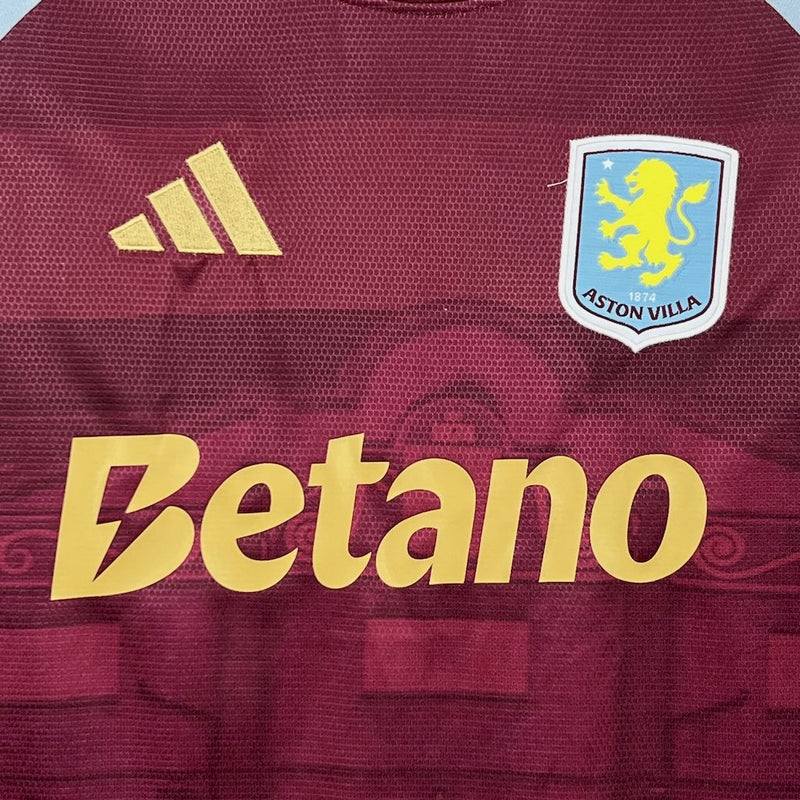 Camisa Aston Villa I 25/26 Torcedor Adidas Masculino
