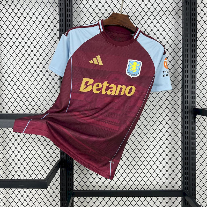 Camisa Aston Villa I 25/26 Torcedor Adidas Masculino