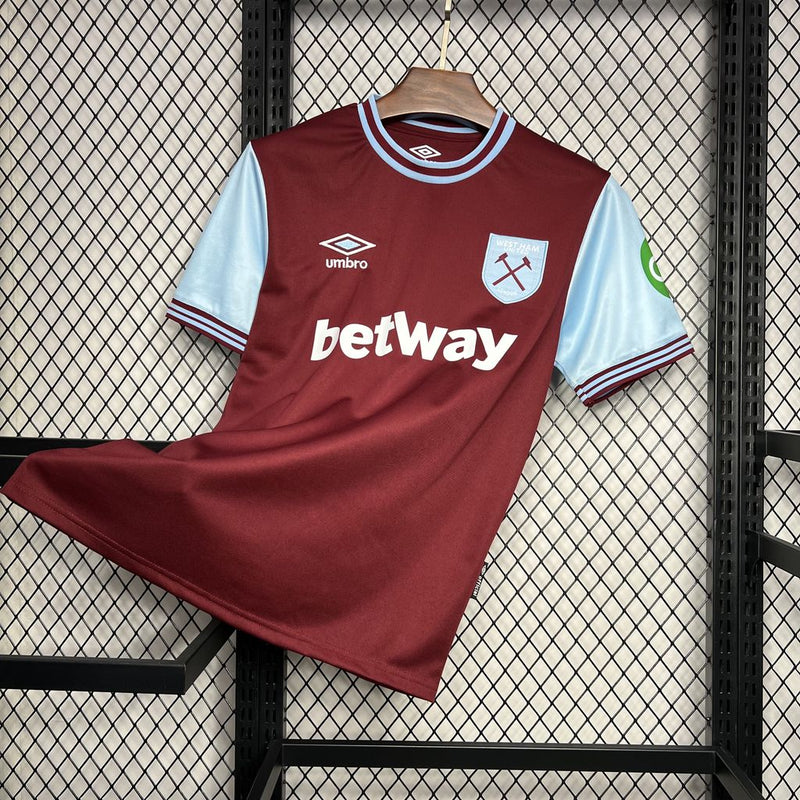 Camisa West Ham I 24/25 Torcedor Umbro Masculino