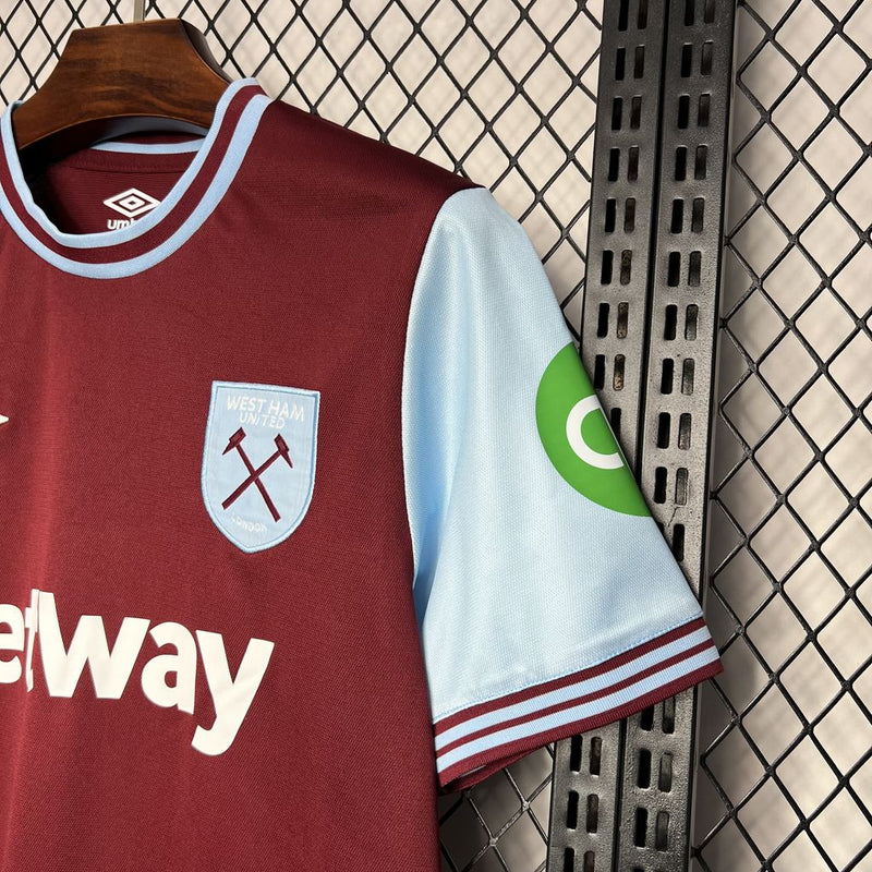 Camisa West Ham I 24/25 Torcedor Umbro Masculino