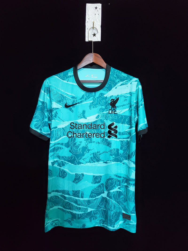 Camisa Liverpool Away 20/21 Torcedor Nike Masculina - Azul Turquesa
