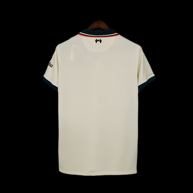 Camisa Liverpool Away 21/22 Torcedor Nike Masculina - Marfim