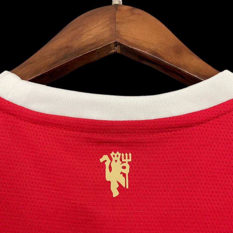 Camisa Man United I 21/22 Torcedor Adidas Masculina