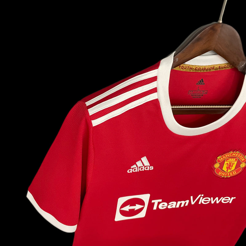 Camisa Man United I 21/22 Torcedor Adidas Masculina