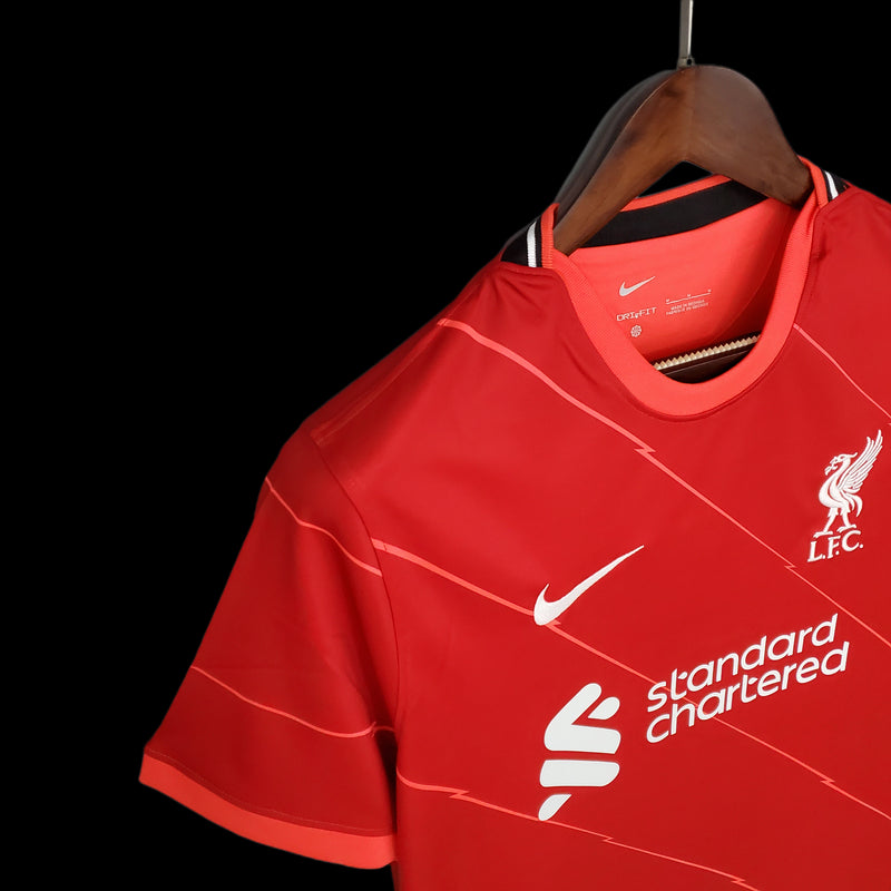 Camisa Liverpool Home 21/22 Torcedor Nike Masculina - Vermelho