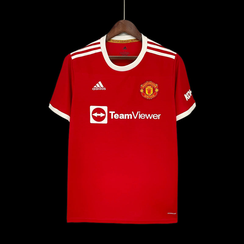 Camisa Man United I 21/22 Torcedor Adidas Masculina