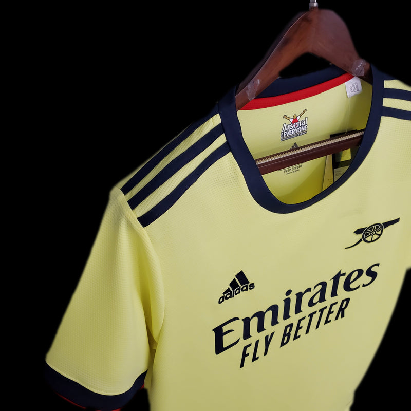 Camisa Arsenal Away 21/22 Torcedor Adidas Masculina - Amarela
