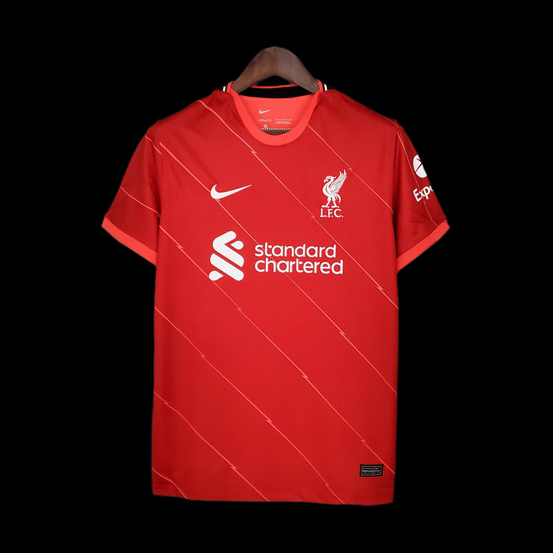 Camisa Liverpool Home 21/22 Torcedor Nike Masculina - Vermelho