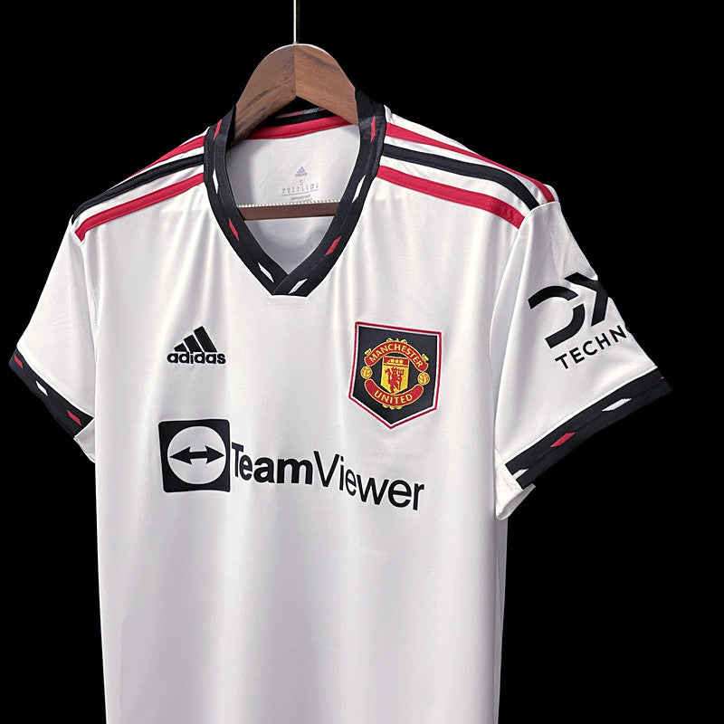 Camisa Man United II Away 22/23 Home Torcedor Adidas - Branco