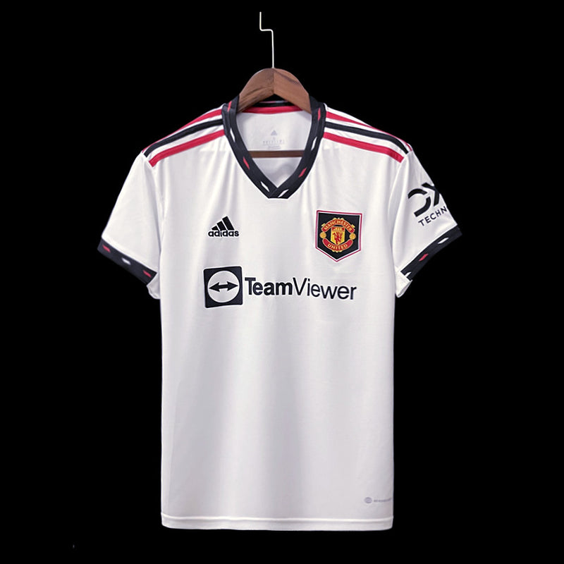 Camisa Man United II Away 22/23 Home Torcedor Adidas - Branco
