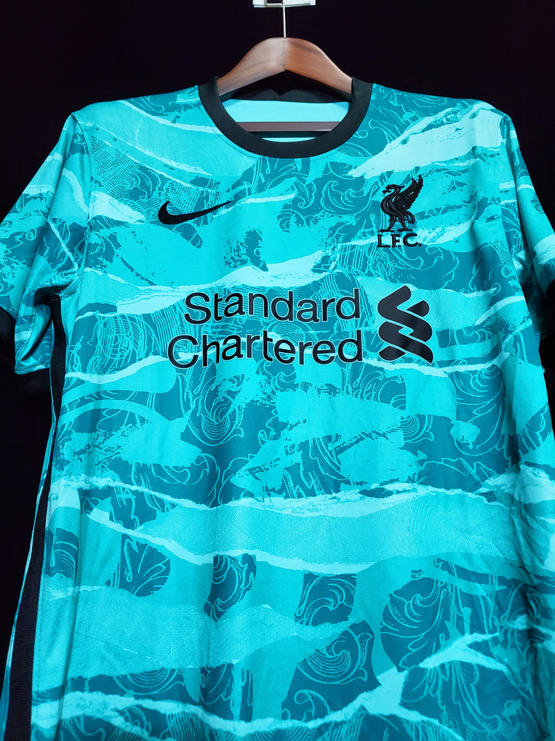 Camisa Liverpool Away 20/21 Torcedor Nike Masculina - Azul Turquesa
