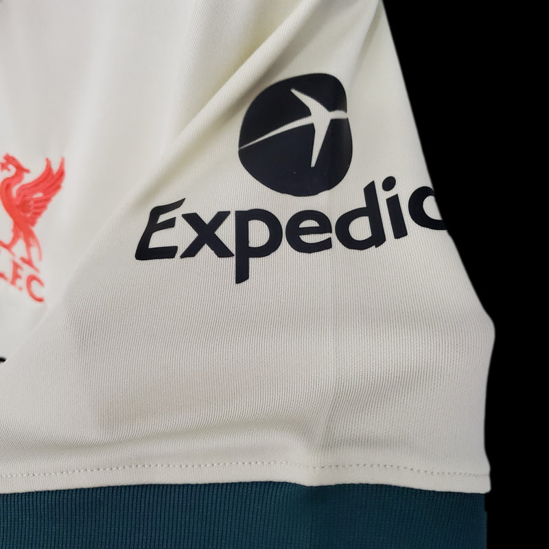 Camisa Liverpool Away 21/22 Torcedor Nike Masculina - Marfim