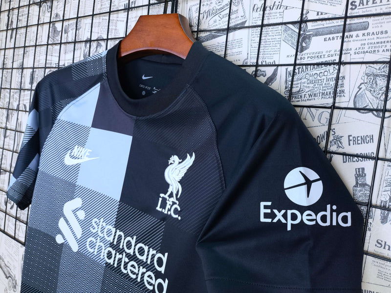 Camisa Liverpool Goleiro 21/22 Torcedor Nike Masculina - Preto